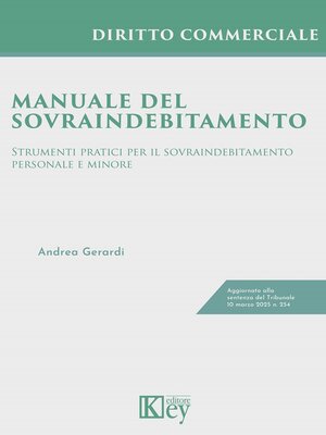 cover image of Manuale Del Sovraindebitamento